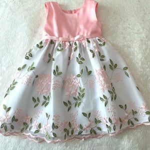 Purple Rose dress and cardigan set for toddler girl